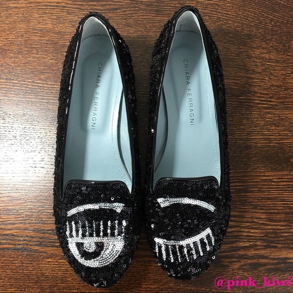 NWOT Chiara Ferragni Flirting Sequin Loafer - Picture 1 of 9